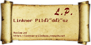 Linkner Piládész névjegykártya